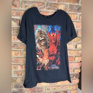Iron Maiden Legacy of the Beast World Tour 2019 T-Shirt Black Mens Size 2-XLarge
